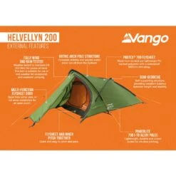 Vango Helvellyn 200 Tent (2025) 23 Vango Helvellyn 200 Tent (2025) -OUTDOOR WORLD GEAR helvellyn 200 infographic lowres