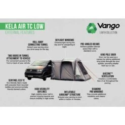 Vango Airbeam Vango Kela Air TC Low Awning -OUTDOOR WORLD GEAR kela air tc low 1 1