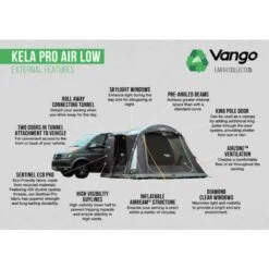 Vango Airbeam Vango Kela Pro Air Awning Low 30 Vango Airbeam Vango Kela Pro Air Awning Low -OUTDOOR WORLD GEAR kela pro air low 1
