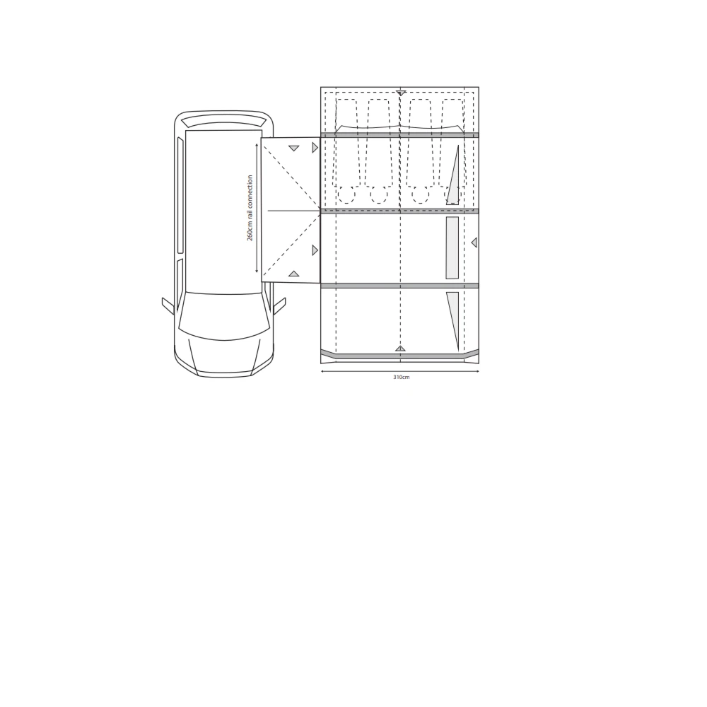 Outdoor Revolution Movelite T4E PC Midline Awning (220-255cm) (2023) 6 Outdoor Revolution Movelite T4E PC Midline Awning (220-255cm) (2023) - Image 4