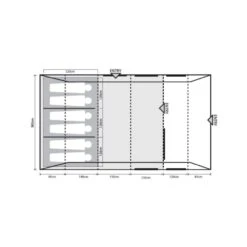 Outdoor Revolution Camp Star 600 DT Tent Poled Bundle (incl Footprint) -OUTDOOR WORLD GEAR orft0030 fp 1