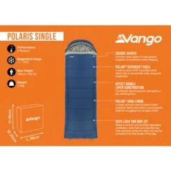 Vango Polaris Single Sleeping Bag -OUTDOOR WORLD GEAR polaris single infographic lowres