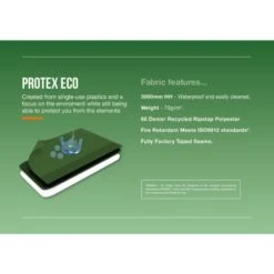 Vango Galaxy 300 Tent (2025) 29 Vango Galaxy 300 Tent (2025) -OUTDOOR WORLD GEAR protex eco fabric infographic green low res 1