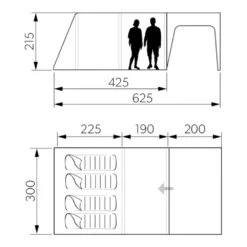Dometic Santorini FTK 4x8 TC Tent -OUTDOOR WORLD GEAR santorini 4 8 5