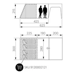 Dometic Santorini FTK 4x8 TC Tent -OUTDOOR WORLD GEAR santorini 4 8 6