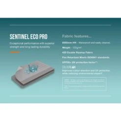 Vango Airbeam Vango Kela Pro Air Awning Low 33 Vango Airbeam Vango Kela Pro Air Awning Low -OUTDOOR WORLD GEAR sentinel eco pro fabric infographic low res