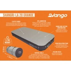 Vango Shangri-La II 20cm Grande Self-Inflating Mattress 10 Vango Shangri-La II 20cm Grande Self-Inflating Mattress -OUTDOOR WORLD GEAR shangri la 20 grande infographic
