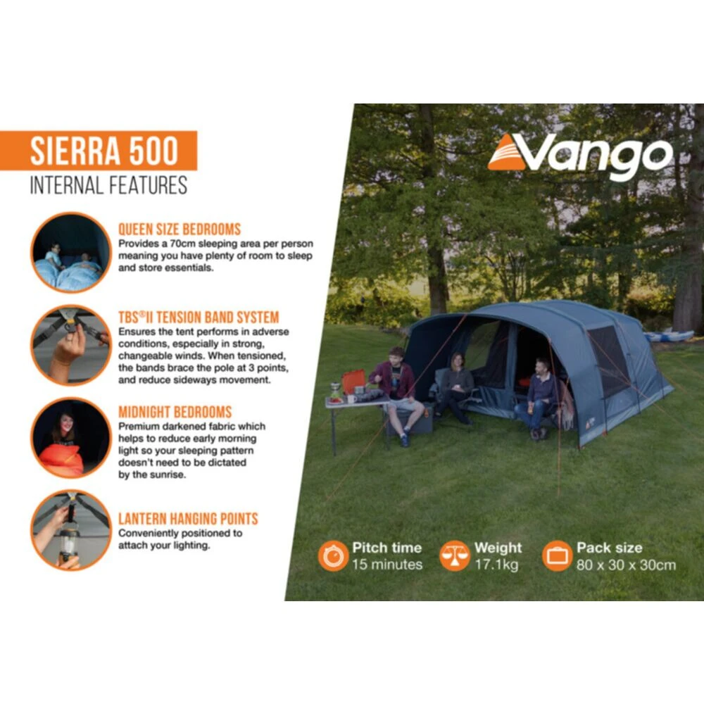 Vango Sierra 500 Poled Tent (2025) 18 Vango Sierra 500 Poled Tent (2025) - Image 16