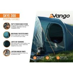 Vango Skye 300 Tent (2025) 26 Vango Skye 300 Tent (2025) -OUTDOOR WORLD GEAR skye 300 infographic nternal lowres