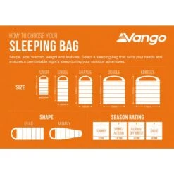 Vango Mantis Planet Sleeping Bag 26 Vango Mantis Planet Sleeping Bag -OUTDOOR WORLD GEAR sleeping bag sizing infographic low res 1