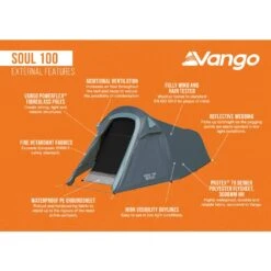 Vango Soul 100 Tent (2025) 22 Vango Soul 100 Tent (2025) -OUTDOOR WORLD GEAR soul 100 infographic external lowres