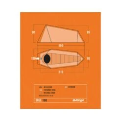 Vango Soul 100 Tent (2025) 15 Vango Soul 100 Tent (2025) -OUTDOOR WORLD GEAR soul 100 floorplan low res small
