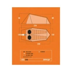 Vango Soul 200 Tent (2025) -OUTDOOR WORLD GEAR soul 200 floorplan low res small 3