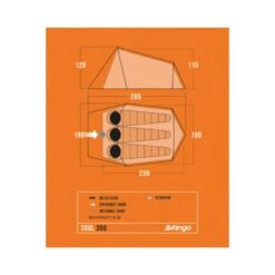 Vango Soul 300 Tent (2025) 25 Vango Soul 300 Tent (2025) -OUTDOOR WORLD GEAR soul 300 floorplan low res small