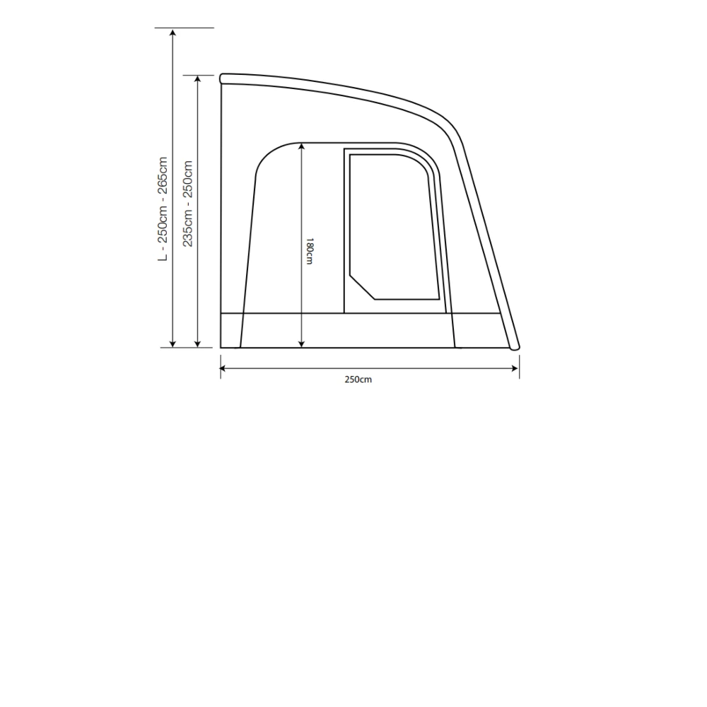 Outdoor Revolution Sportlite Air 320 Caravan Awning 8 Outdoor Revolution Sportlite Air 320 Caravan Awning - Image 6
