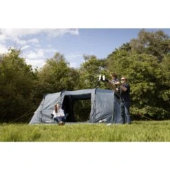 Vango Airbeam Vango Tacoma 400 Poled Tent Package (incl Footprint) -OUTDOOR WORLD GEAR tacoma 400 lifestyle low 6