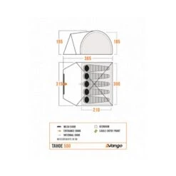 Vango Tahoe 500 Tent (2025) 22 Vango Tahoe 500 Tent (2025) -OUTDOOR WORLD GEAR tahoe 500 floorplan low res small