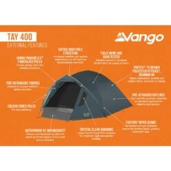 Vango Tay 400 Tent (2025) 21 Vango Tay 400 Tent (2025) -OUTDOOR WORLD GEAR tay 400 infographic external lowres