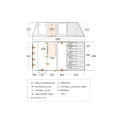 Vango Airbeam Vango Anantara IV TC 650xl Air Tent -OUTDOOR WORLD GEAR vango 2021 airbeam si pro floorplan anantara iii air tc 650xl 1