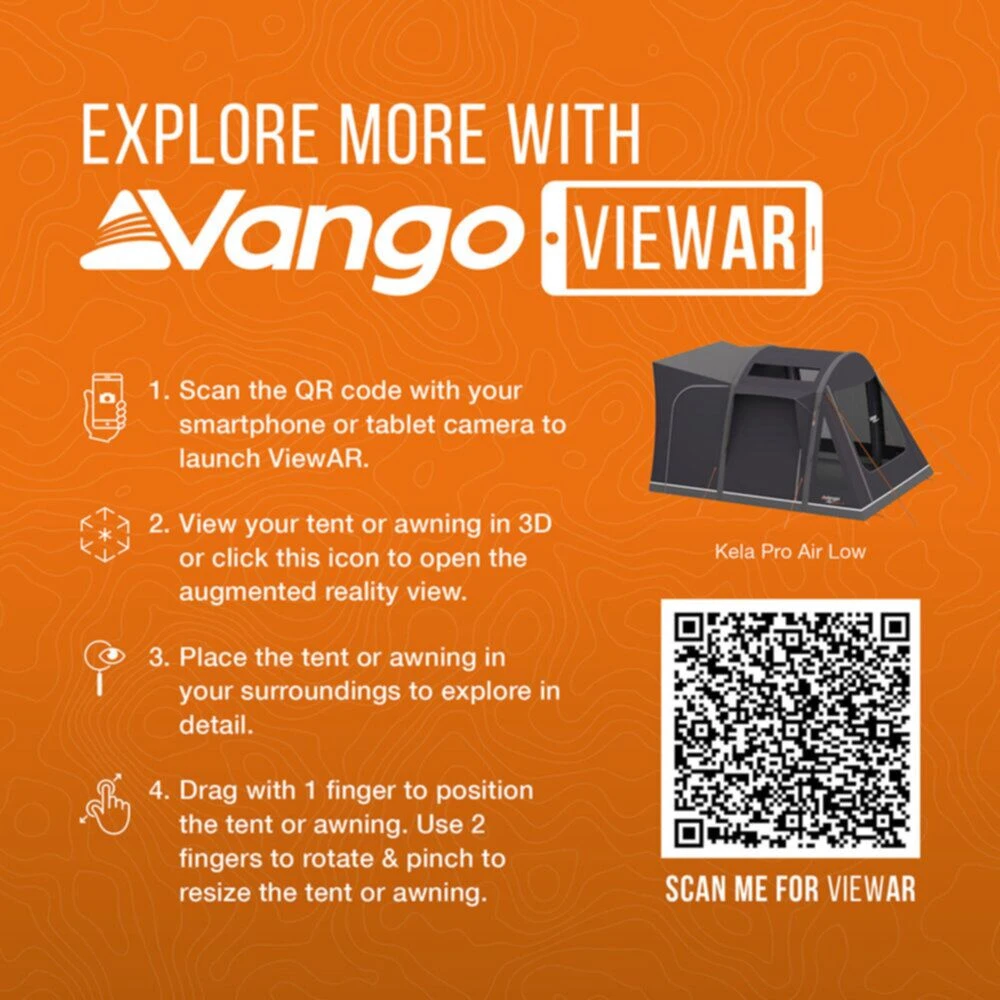 Vango Airbeam Vango Kela Pro Air Awning Low 4 Vango Airbeam Vango Kela Pro Air Awning Low - Image 2