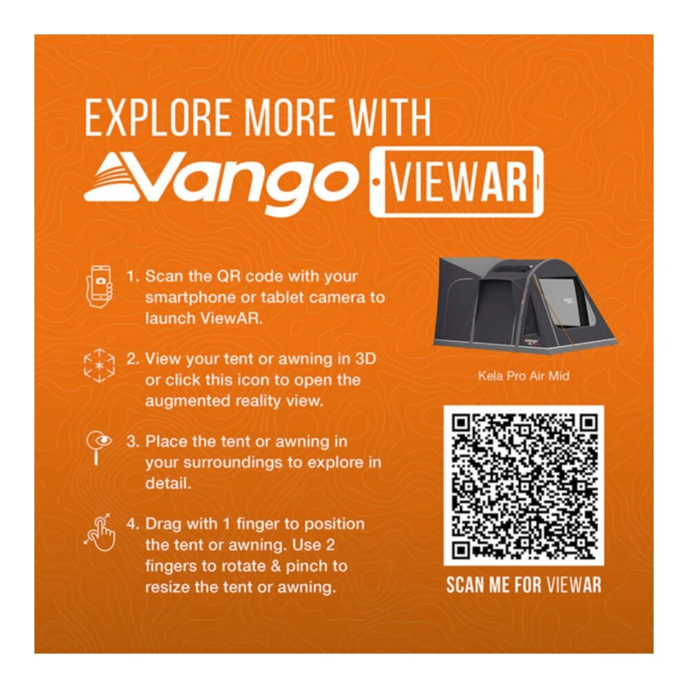 Vango Airbeam Vango Kela Pro Air Awning Mid 4 Vango Airbeam Vango Kela Pro Air Awning Mid - Image 2