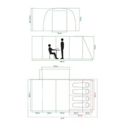 Coleman Journeymaster Deluxe Air XL Blackout Awning 21 Coleman Journeymaster Deluxe Air XL Blackout Awning -OUTDOOR WORLD GEAR xl floorplan